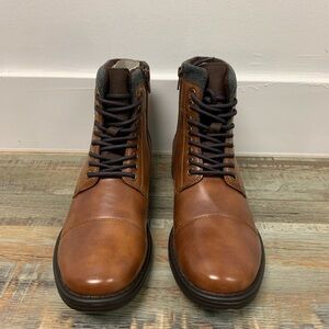 Hudson North Elacia Cognac Leather Boots NWT | Size 9.5 | RARE